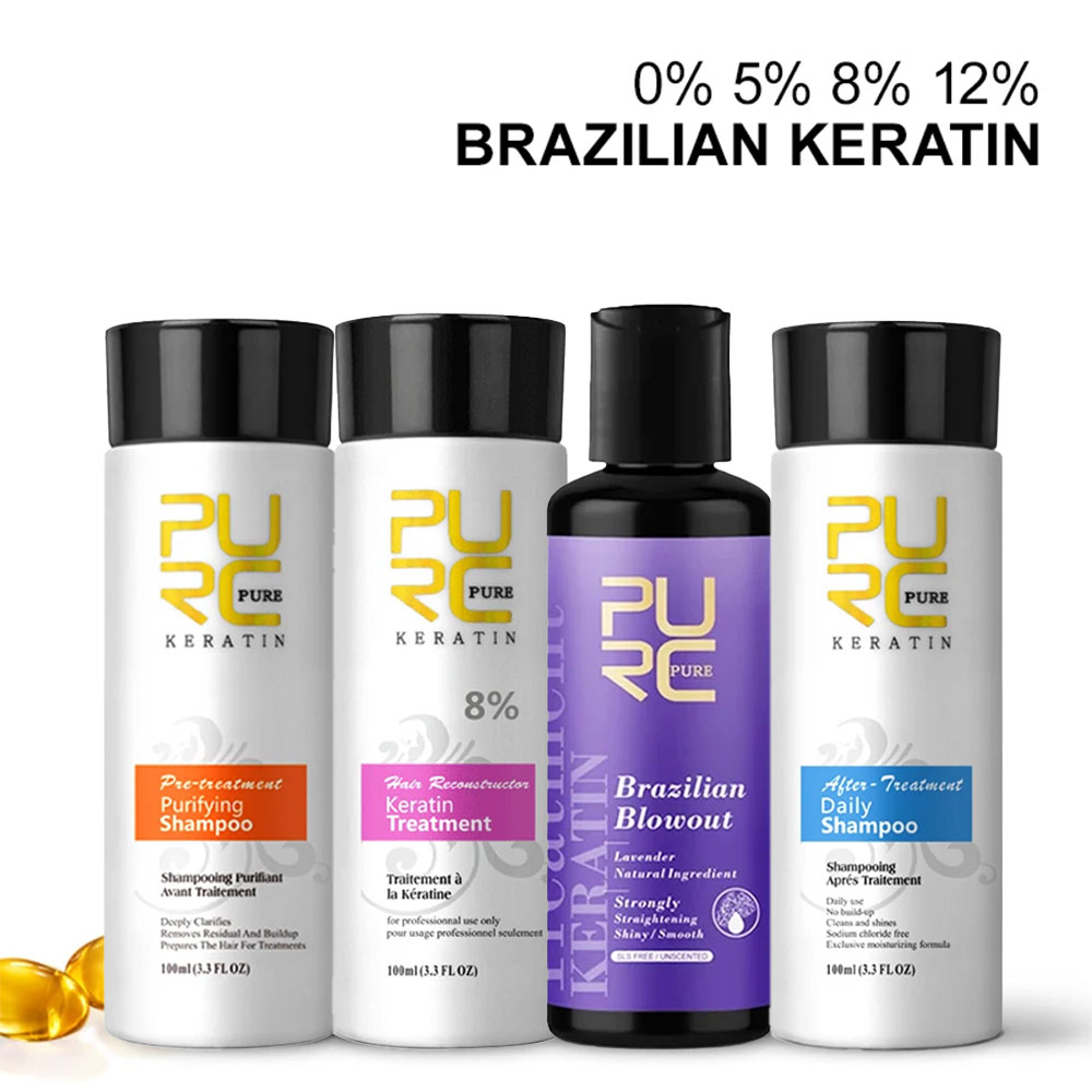Hair Care Keratin Shampoo - PURC Keratin Tedavi Şampuanı Saç Kremi