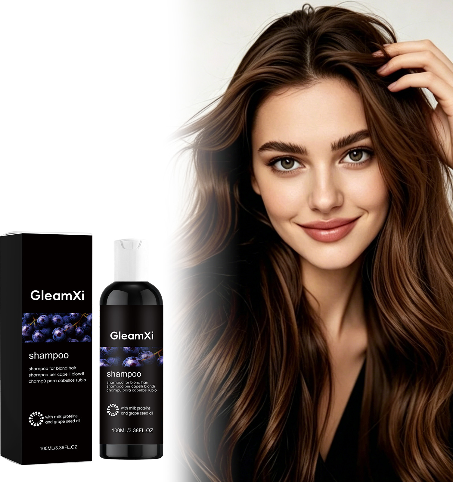 Hair Care For Dry And Frizzy Hair - GleamXi Sarı Saç Rengi Koruyucu Şampuan
