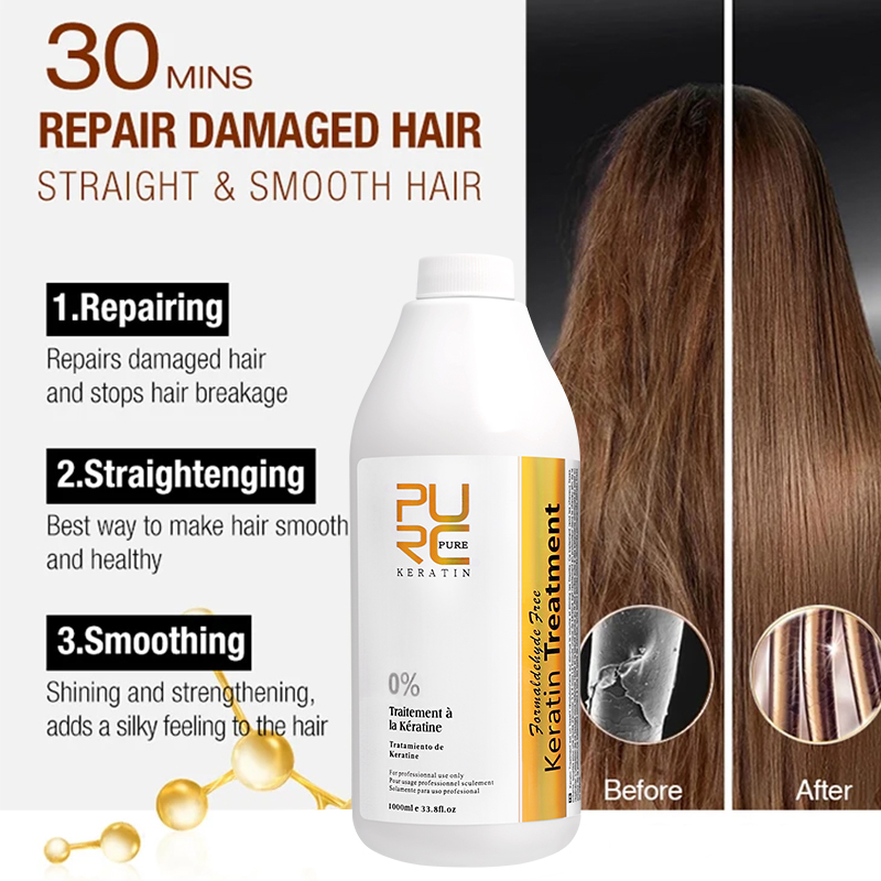 Hair Care Keratin Shampoo - Kıvırcık Kıvırcık Saçlar İçin 0%/5%/8%/12% Keratinli