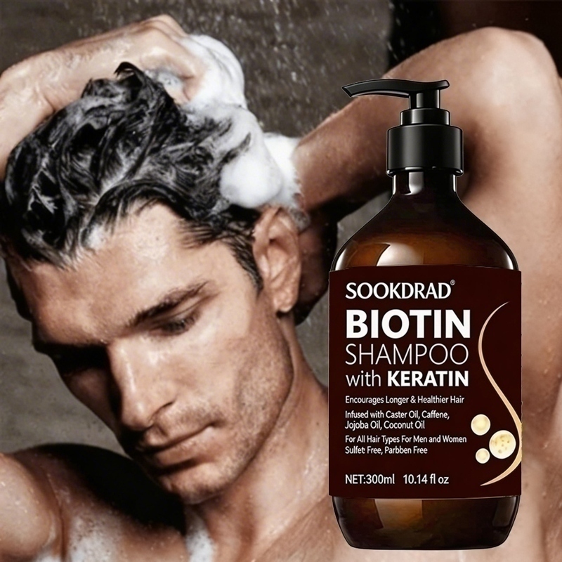 Hair Care Keratin Shampoo - Biyotin Keratin Saç Şampuanı, Büyük Boy