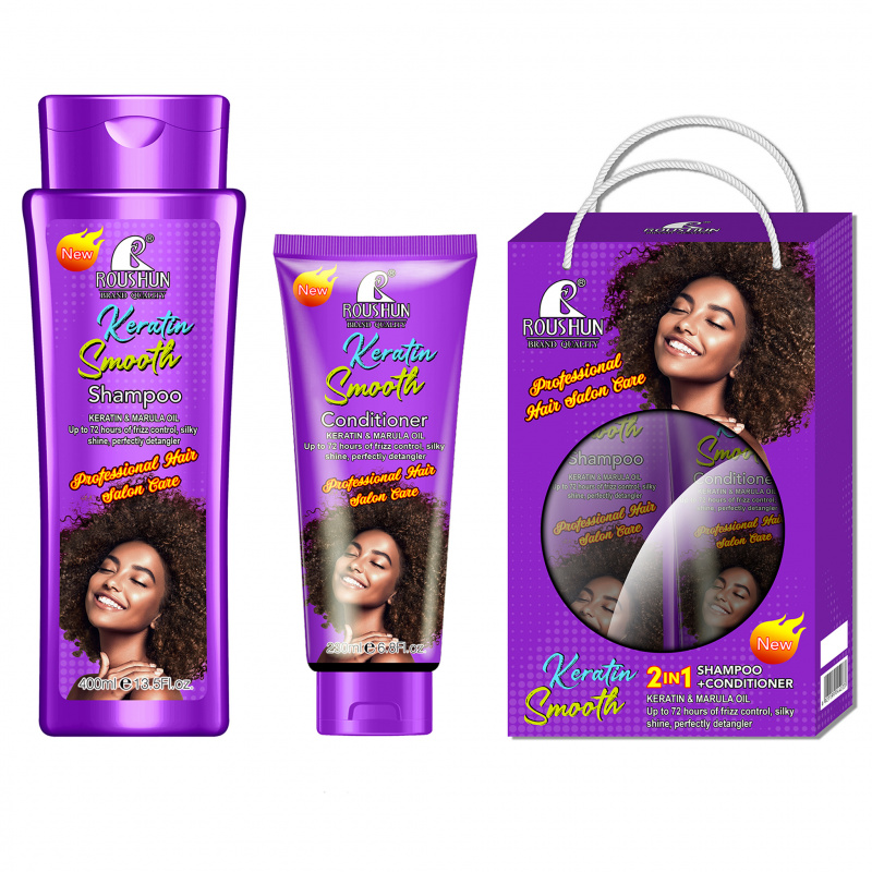 Hair Care Keratin Shampoo - Keratin Şampuan + Saç Kremi Seti,