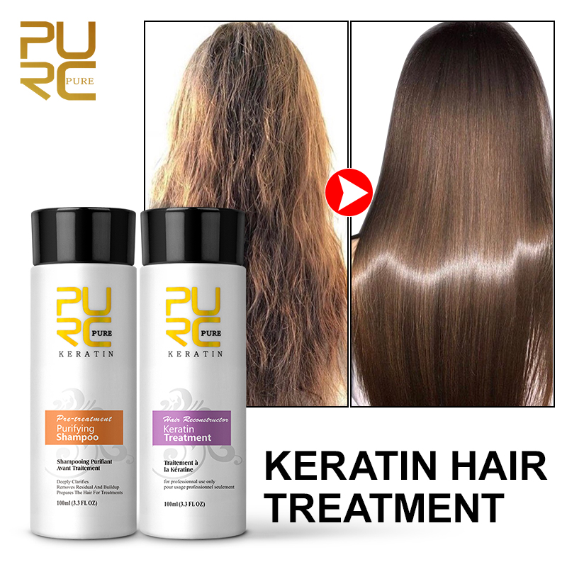 Hair Care Keratin Shampoo - PURC Brezilya Keratin Saç Bakımı Kıvırcık
