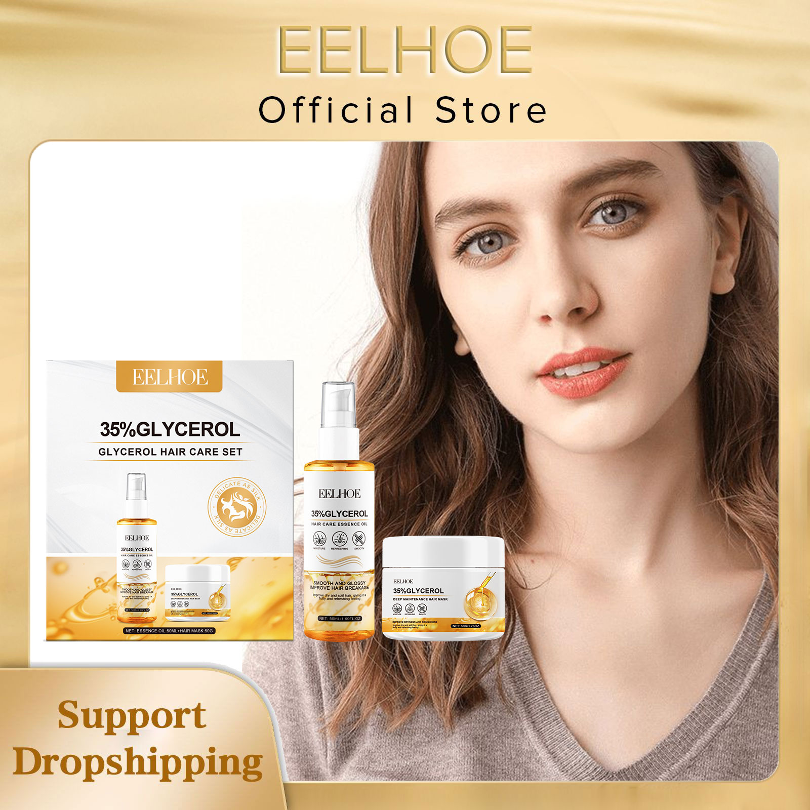 Hair Care Essence Oil - EELHOE Gliserol Saç Bakım Seti Hızlı