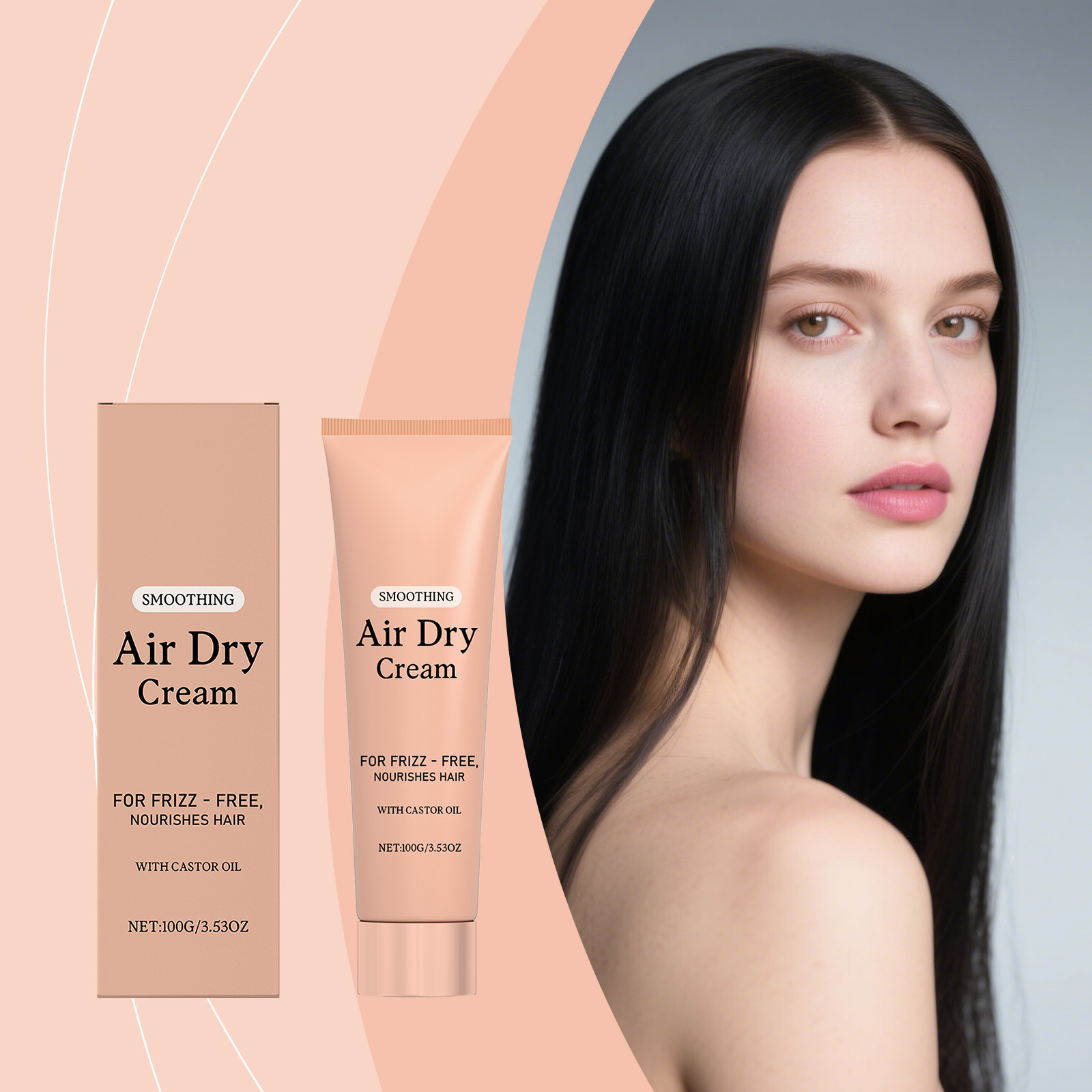 Hair Care Frizzy Hair - Hava ile Kuruyan Düzleştirici Saç Kremi