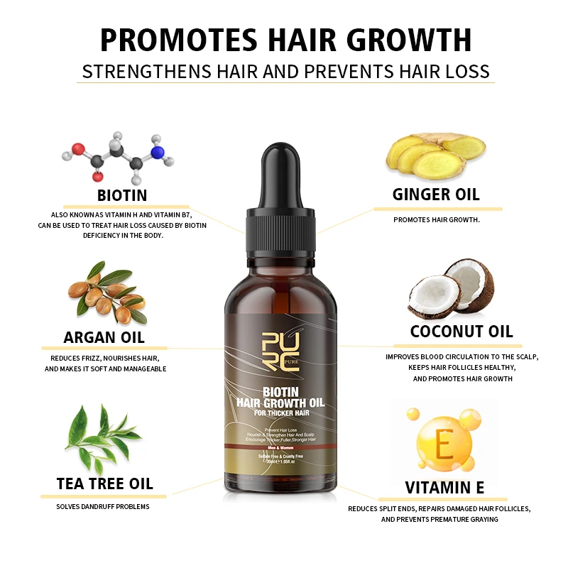 PURC Biotin Saç Yağı Saç Büyüm - Hair Care Essence Oil incelemesi ve fiyatı